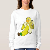 Sweatshirt Perroquet avec banane (Devant)