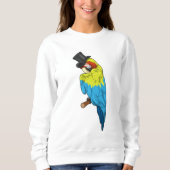 Sweatshirt Perroquet avec cylindre (Devant)