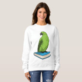 Sweatshirt Perroquet avec livre (Devant entier)