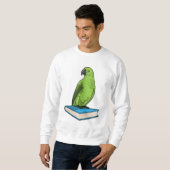Sweatshirt Perroquet avec livre (Devant entier)