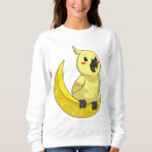 Sweatshirt Perroquet avec lune (Devant)