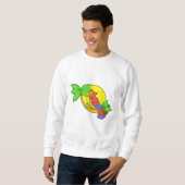 Sweatshirt Perroquet avec noix de coco (Devant entier)