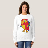Sweatshirt Perroquet avec sac à dos (Devant entier)
