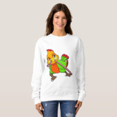 Sweatshirt Perroquet avec ver (Devant entier)