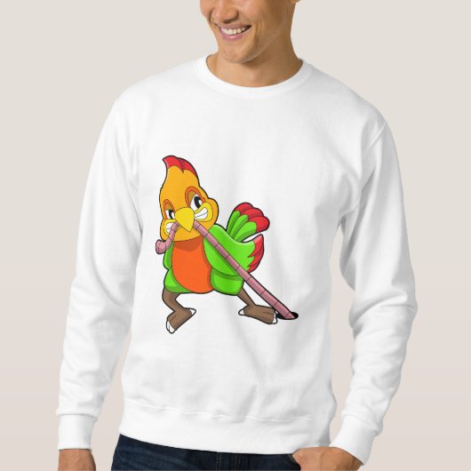 Sweatshirt Perroquet avec ver (Devant)