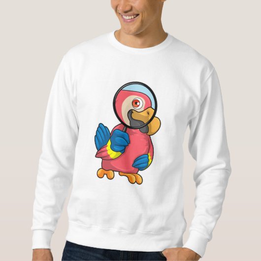 Sweatshirt Perroquet avec verre de nivellement (Devant)