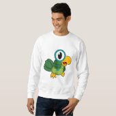 Sweatshirt Perroquet avec verre de nivellement (Devant entier)