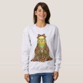 Sweatshirt Perroquet Confortable dans une Couverture à Imprim (Devant entier)