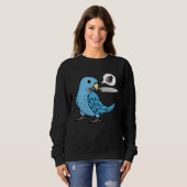 Sweatshirt Perroquet couteau veut des graines I Perroquetlet (Devant entier)