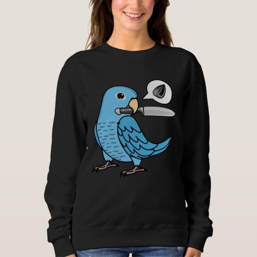 Sweatshirt Perroquet couteau veut des graines I Perroquetlet (Devant)