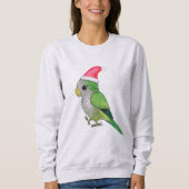 Sweatshirt Perroquet de Noël vert (Devant)