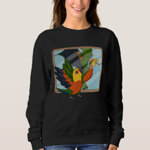 Sweatshirt Perroquet & Dragon Reflection I Conure Jenday 1
