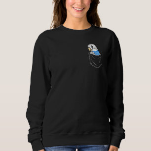 Sweatshirt Perroquet mignon dans une poche I Perruche ondulée