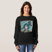Sweatshirt Perroquet & Rex Reflection I Perruche à tête grise (Devant entier)