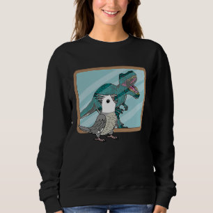 Sweatshirt Perroquet & Rex Reflection I Perruche à tête grise