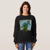 Sweatshirt Perroquet & Rex Réflexion I Conure à joue verte (Devant entier)