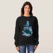 Sweatshirt Perroquet & Rex Réflexion I Perruche bleue (Devant entier)