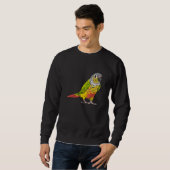 Sweatshirt Perroquet vert à la joue 1 (Devant entier)