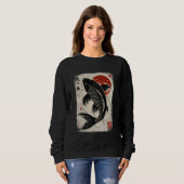 Sweatshirt Persévérance Koi Carp Koi Fish Sakura Nis (Devant entier)