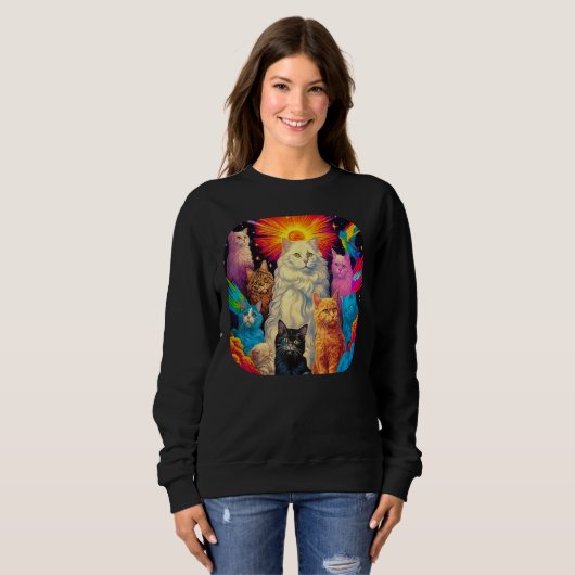 Sweatshirt Persian Cat Art (Devant entier)