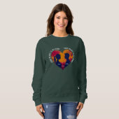 Sweatshirt Personalizable Heart Home Romantic Couple Women's (Devant entier)