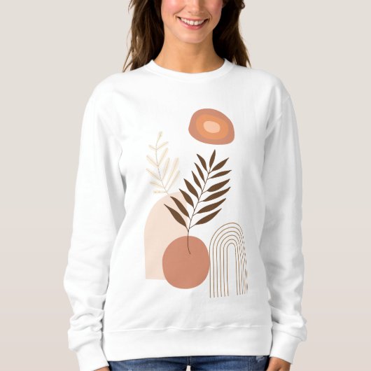 Sweatshirt Personalized Botanical Sunrise | Nature Vibes  (Devant)