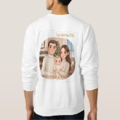 Sweatshirt Personalized Child’s First Christmas Hoodie – Men’ (Dos)