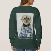 Sweatshirt Personalized Double Sided Photo Text (Dos)