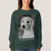Sweatshirt Personalized Double Sided Photo Text (Devant)