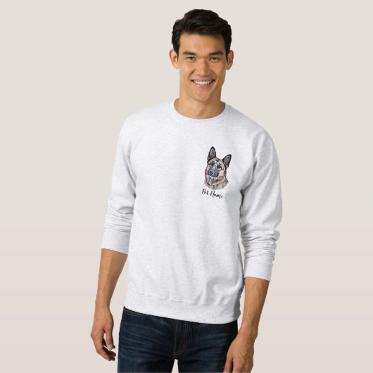 Sweatshirt Personalized German Shepherd (Devant entier)