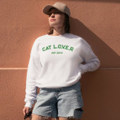Sweatshirt Personalized Minimalist Stylish Cute Pet Cat Lover