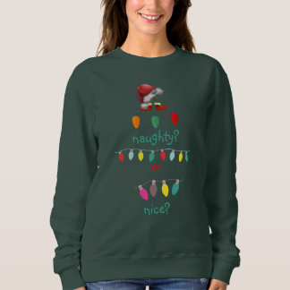 Sweatshirt Personalized Naughty or Nice Ugly Christmas 
