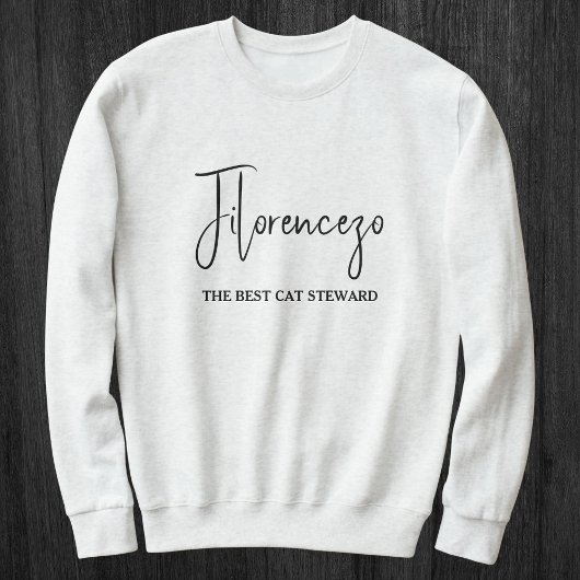 Sweatshirt Personalized Pet Lover Name Stylish Quote Cat Mom