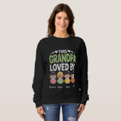 Sweatshirt Personalized This Grandpa Loved By – Custom Kids  (Devant entier)