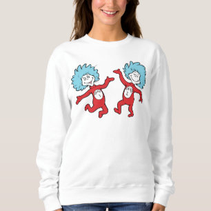 Sweatshirt Personnage Chose 1 et Chose 2 de Dr Seuss