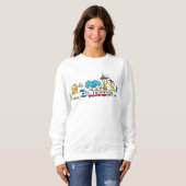 Sweatshirt Personnages de Dr Seuss et nom de l'enseignant (Devant entier)