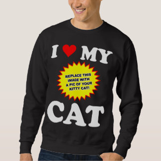 Sweatshirt PERSONNALISABLE J'aime mon chat