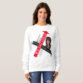 Sweatshirt Personnalisable LORSQU'ILS FONT BAS Michelle Obama (Devant entier)