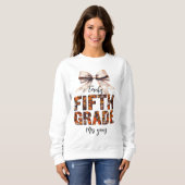 Sweatshirt Personnalisable Nom de l'enseignant de cinquième a (Devant entier)