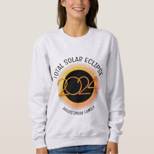 Sweatshirt Personnalisé 2024 TOTAL SOLAR ECLIPSE Famille