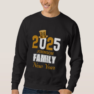 Sweatshirt Personnalisé 2025 Nom de famille Bonne année