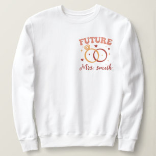 Sweatshirt Personnalisé à mon époque de fiançailles Rétro Gro