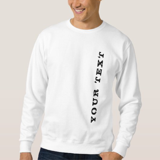 Sweatshirt Personnalisé Ajouter votre texte Modèle Hommes de  (Devant)