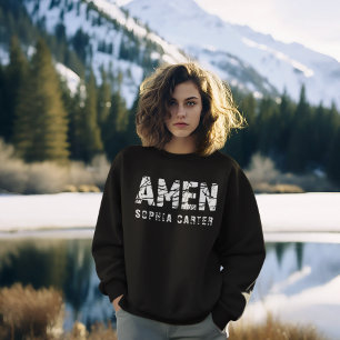 Sweatshirt Personnalisé Boho Christian Personnalisé Femmes de