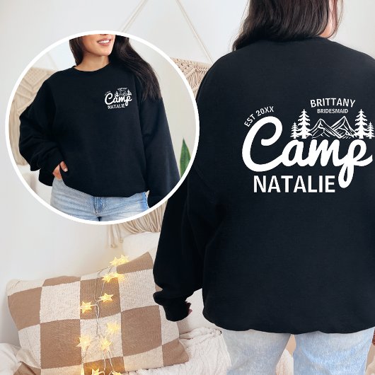 Sweatshirt Personnalisé Camp Bach Bachelorette Party Custom