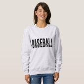 Sweatshirt personnalisé de base-ball de la maman (Devant entier)
