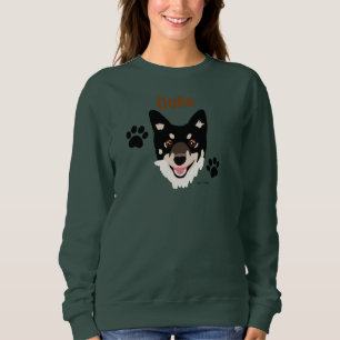 Sweatshirt personnalisé de chiens et de pattes no