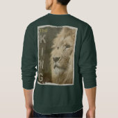 Sweatshirt Personnalisé Deux côtés Imprimer Pop Art Lion Head (Dos)