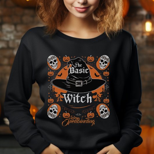 Sweatshirt Personnalisé Jack-o'-lantern Skull Halloween sorci