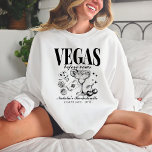 Sweatshirt Personnalisé Las Vegas Bachelorette Party<br><div class="desc">Préparez-vous pour votre bachelorette Las Vegas extravaganza avec notre Dusty Blue "Vegas Before Vows" Custom Las Vegas Bachelorette Party Personnalisé Crewneck Sweatshirt. Ce sweatshirt confortable et élégant est conçu pour vous assurer un look et une sensation de beauté pendant votre week-end spécial. Doté d'un design rétro pour aller à la...</div>